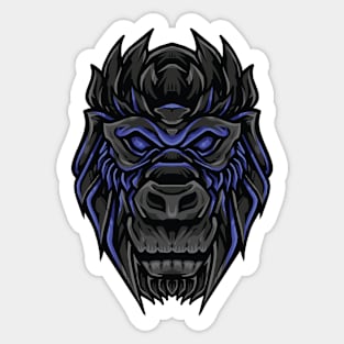 ornament gorillas head Sticker